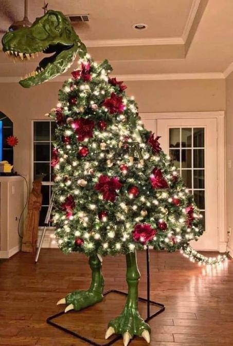 Christmas tree T rex